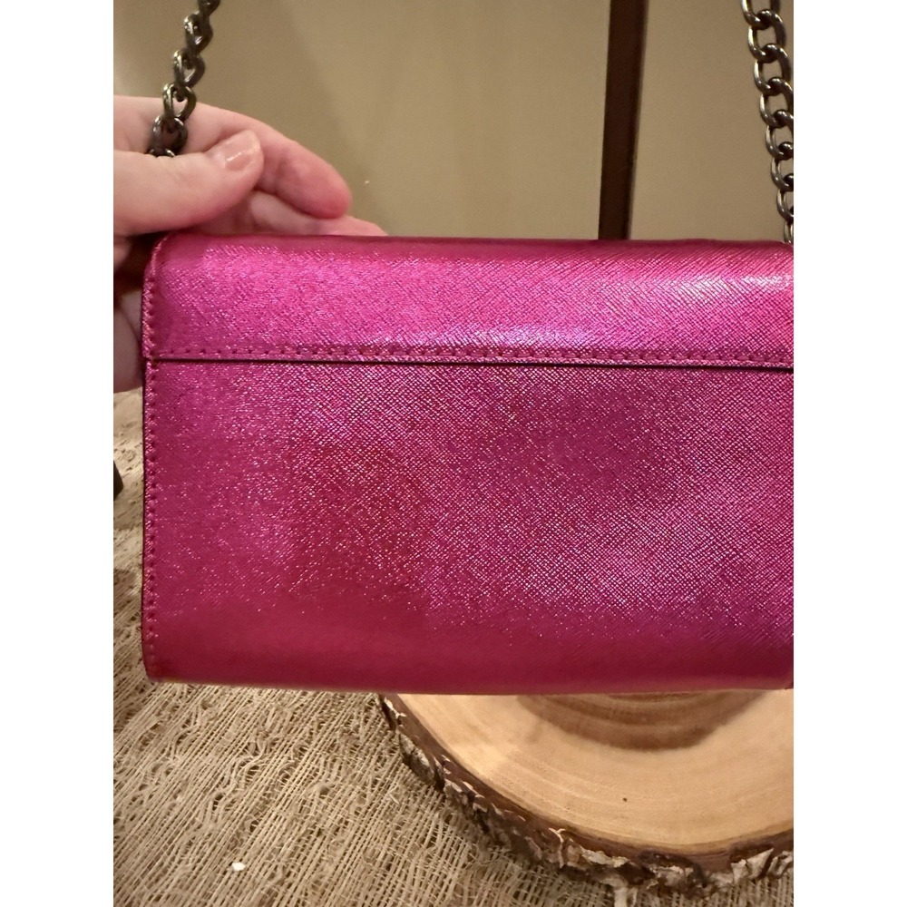 Kate Spade Cameron Street Metallic Cami Crossbody Bag BAJAROSE Metallic Pink New - Picture 8 of 11